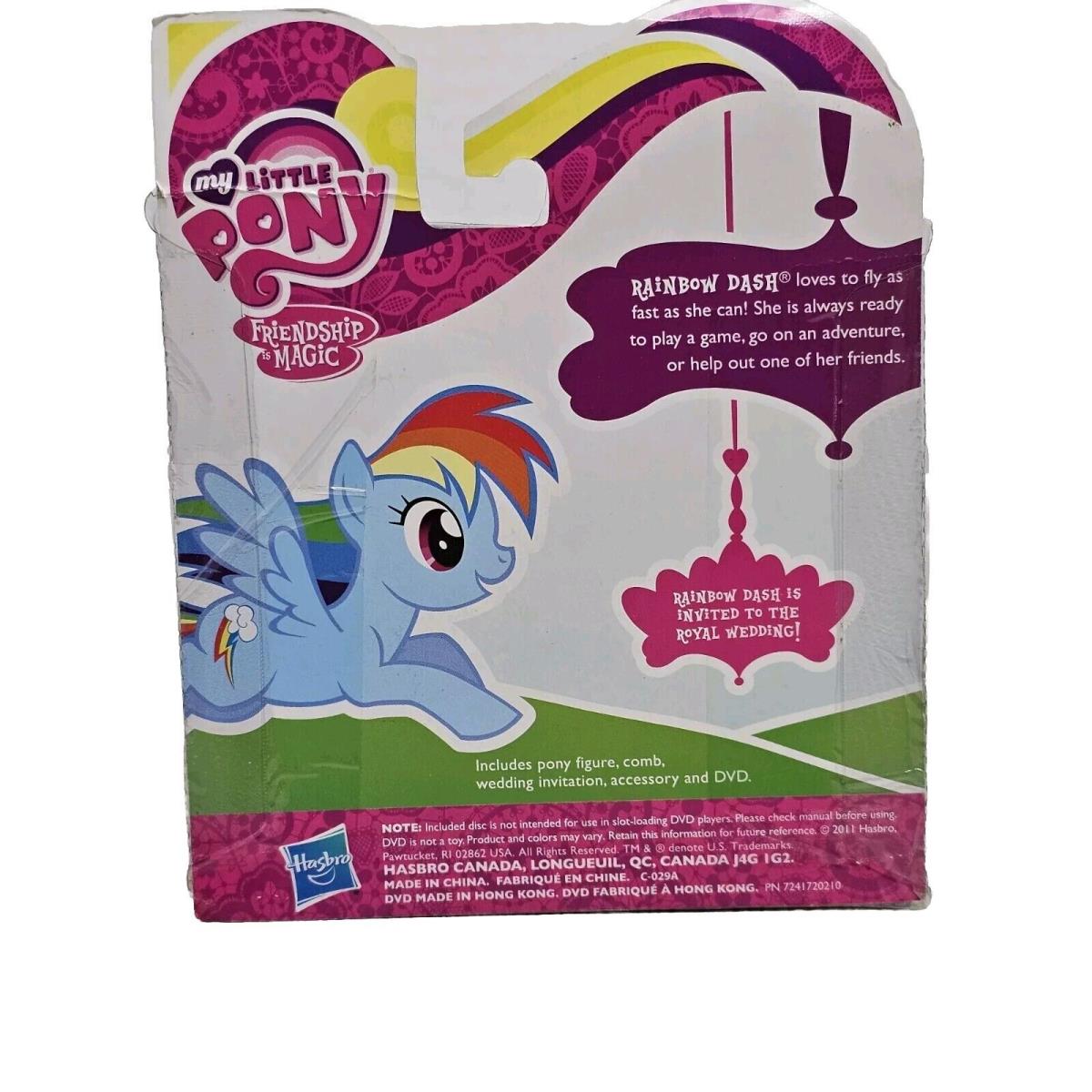 My Little Pony Rainbow Dash Friendship Is Magic G4 with Dvd Pony Wedding2012