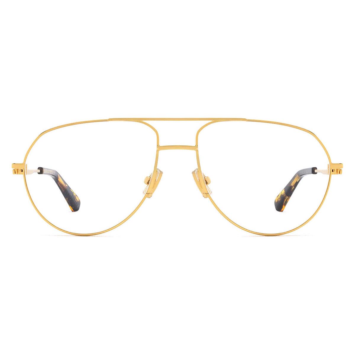 Bottega Veneta BV1302O Eyeglasses Unisex Gold 57mm