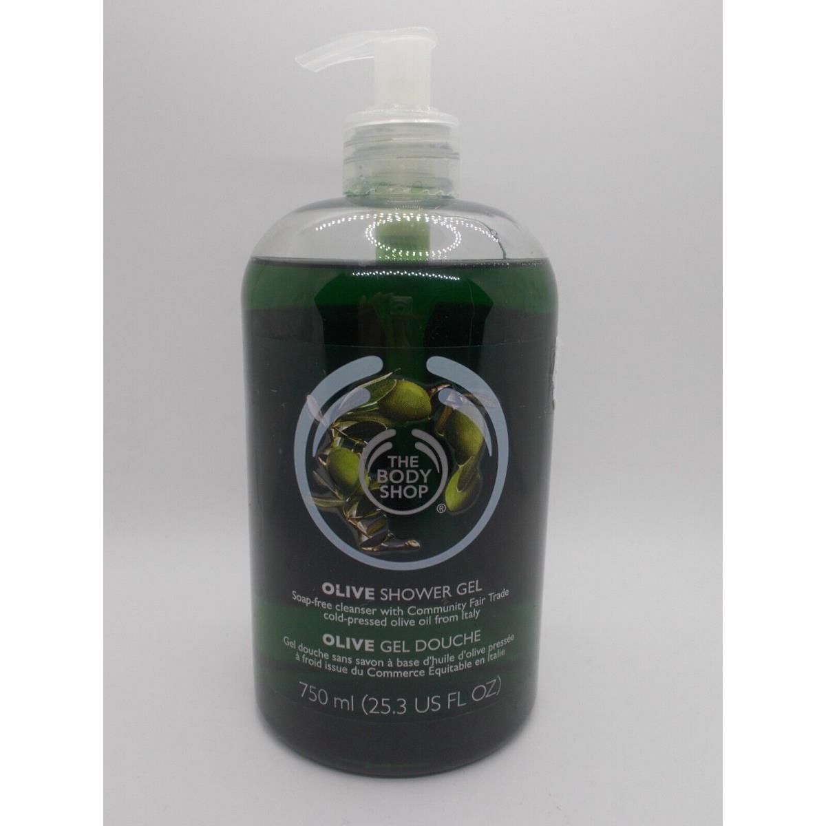 The Body Shop Olive Shower Gel 25.3 Ounce Giant Bottle Formula
