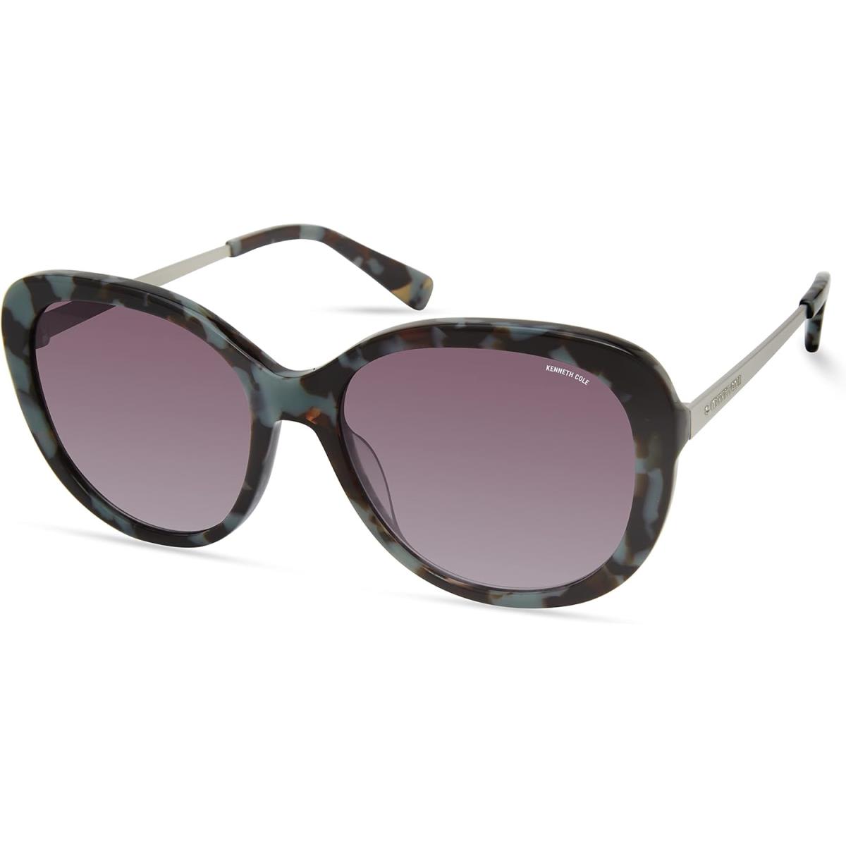 Kenneth Cole Women`s Cat Sunglasses Coloured Havana / Gradient Smoke