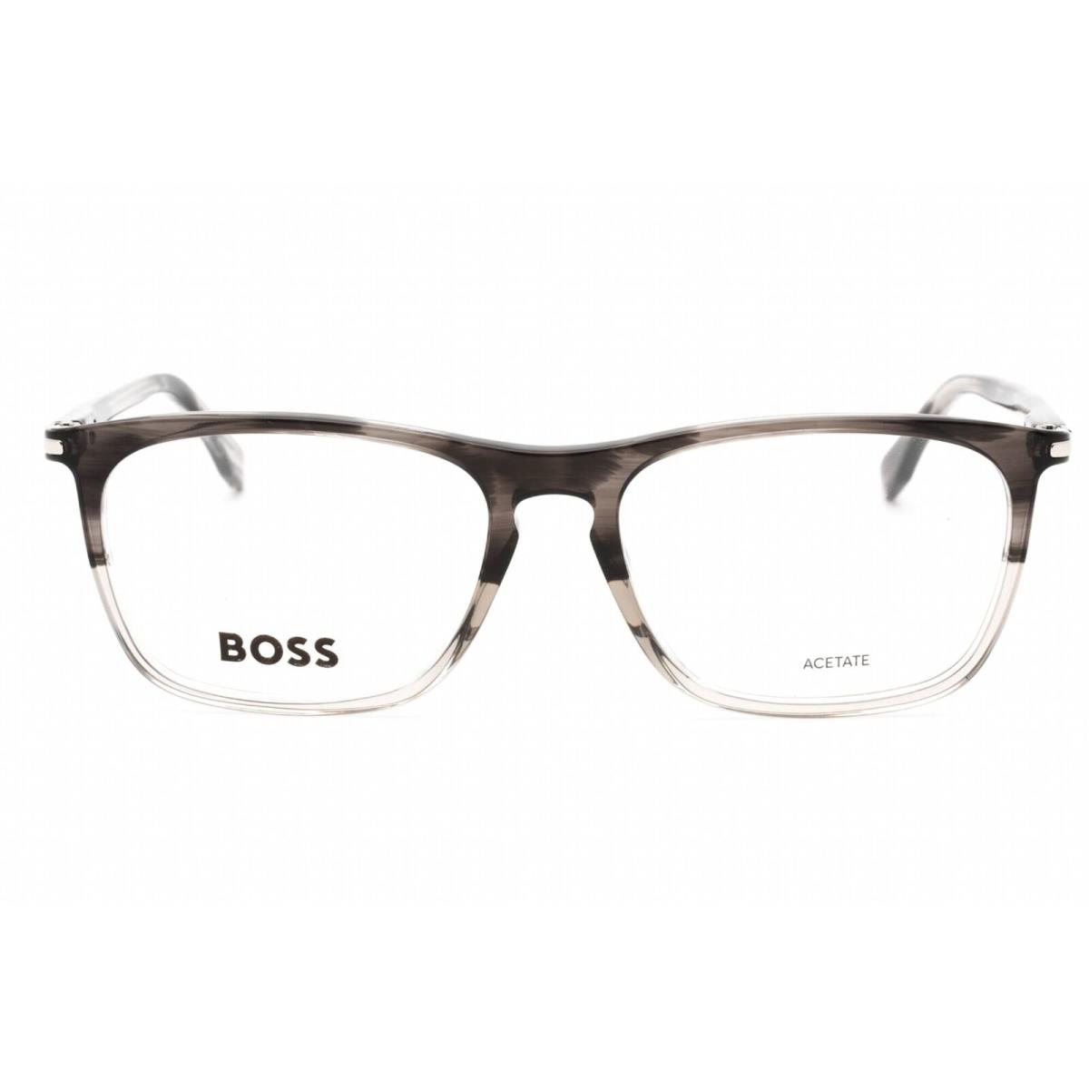 Hugo Boss Men`s Eyeglasses Grey Havana Rectangular Frame Boss 1044/IT 0ACI 00