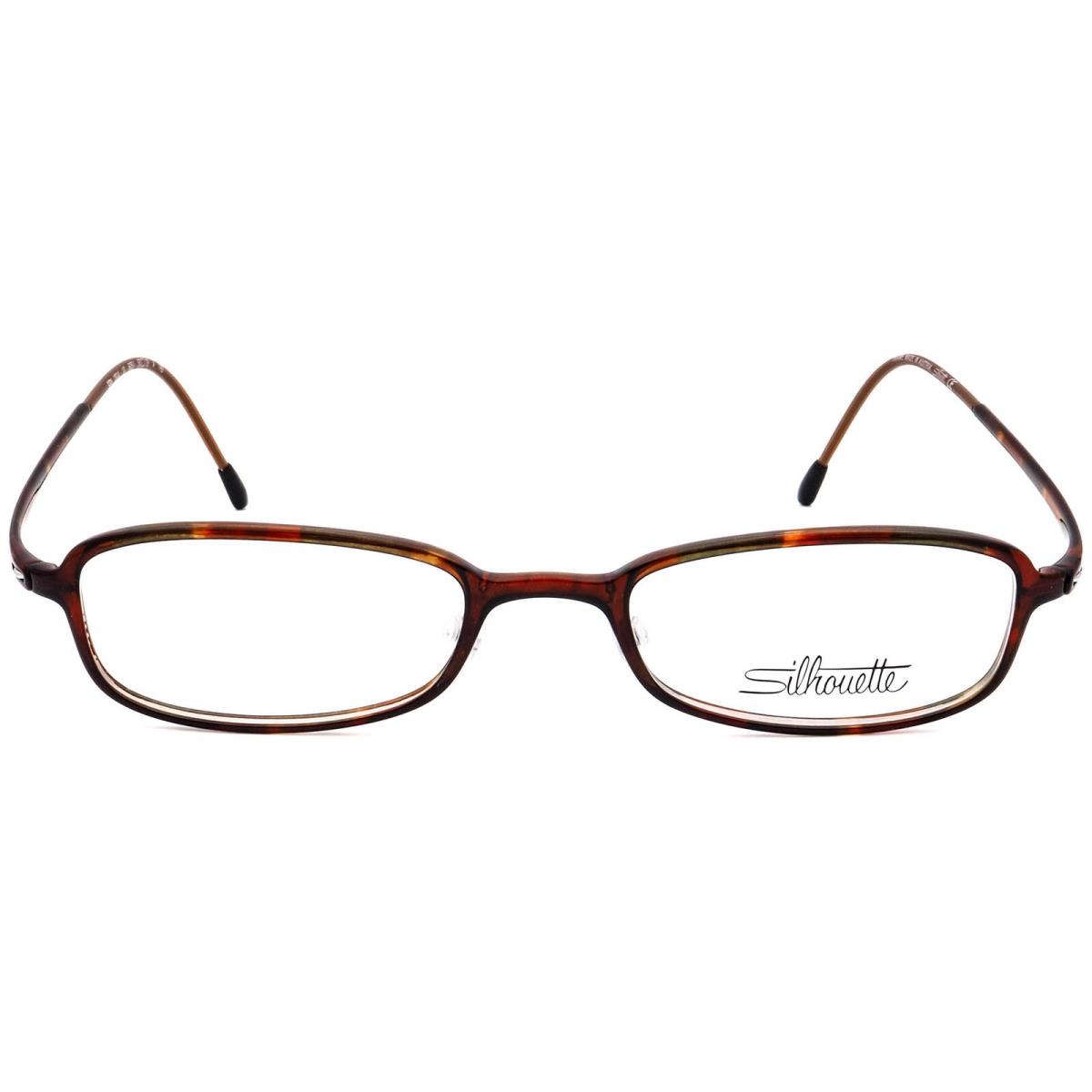 Silhouette Eyeglasses Spx 2834 10 6051 Brown/green Tortoise Austria 50 19 140 - Frame: Brown/Army Green Tortoise