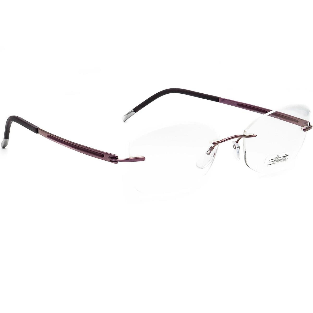 Silhouette Eyeglasses 4369 40 6054 5263 Titan Purple Rimless Austria 51 17 140