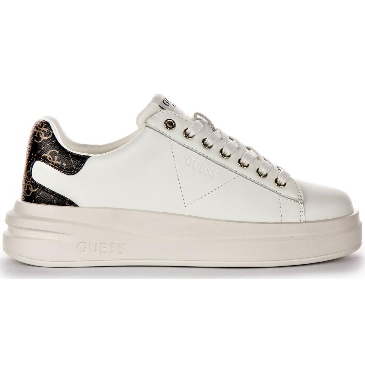 Guess Flpviblea12 Elbina 4G Logo Low Profile Trainer White Women Sneaker 5 - 11