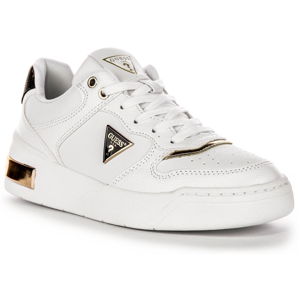 Guess Flpclkfal12 Clarkz 4G Triangle Logo Women Sneakerwhite US 5 - 11 WHITE