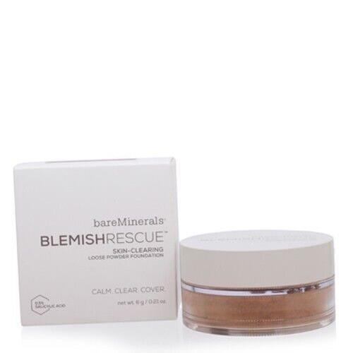 CS Bareminerals/blemish Rescue Skin Clearing Foundation 5.5nw Neutral Deep .21Oz