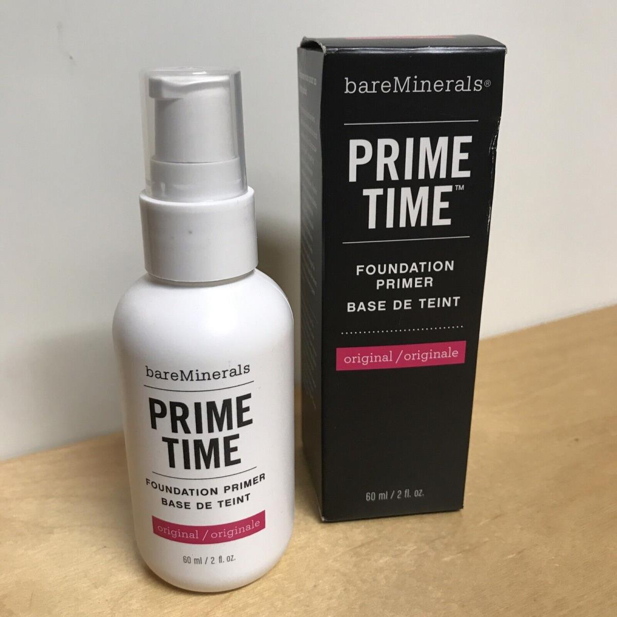 Double Size 2oz Bareminerals Prime Time Foundation Makeup Primer