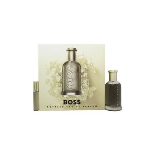 Boss 6 Bottled 2 PC Gift Set For Men - 3.4 OZ Edp + 0.33 OZ Edp Travel Spray