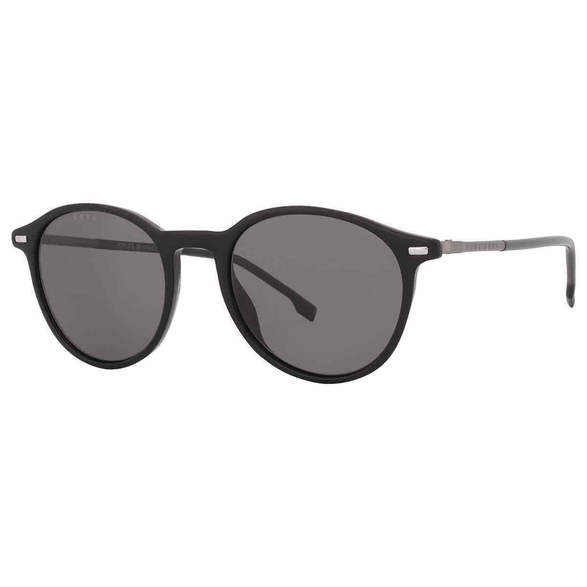 Hugo Boss Grey Round Men`s Sunglasses Boss 1123/S 0807 50 Boss 1123/S 0807 50