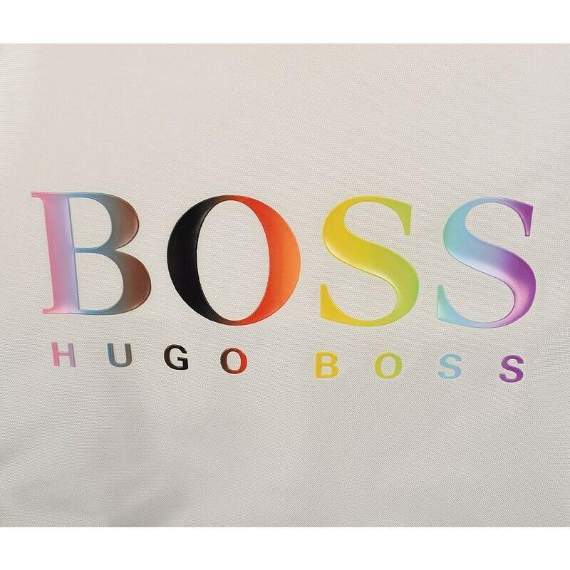 Hugo Boss Unisex White Tlove Rainbow Pride Drawstring Backpack Tote