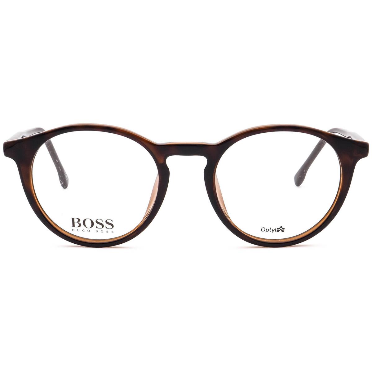 Hugo Boss Eyeglasses Boss 1065/F 086 Brown Havana/gold Round Frame 50 21 145