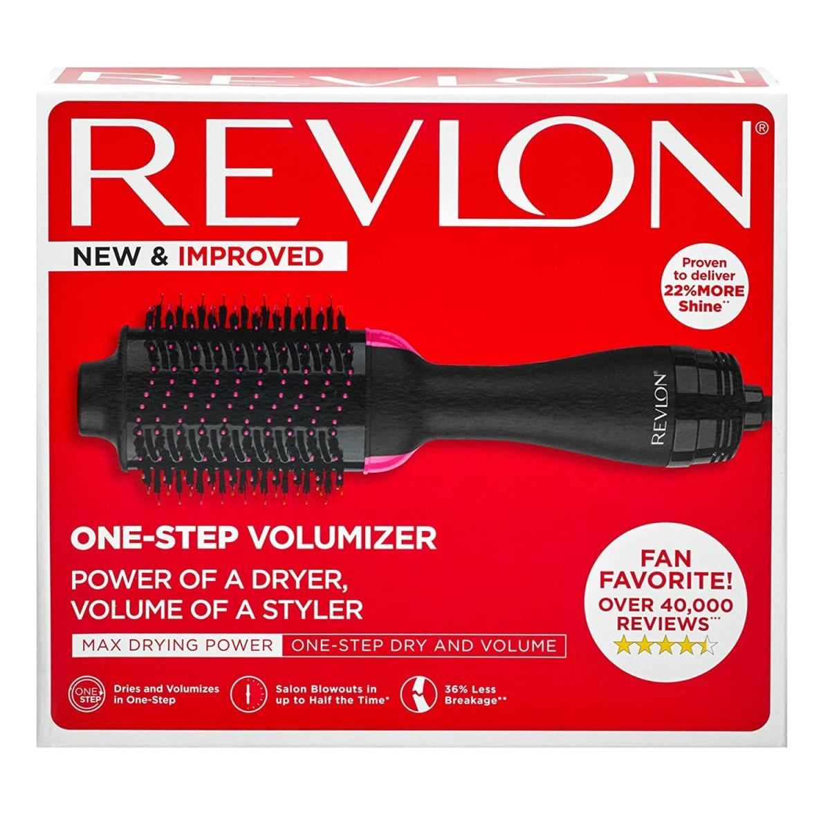 Revlon One-step Volumizer 1.0 Hair Dryer and Hot Air Brush Black