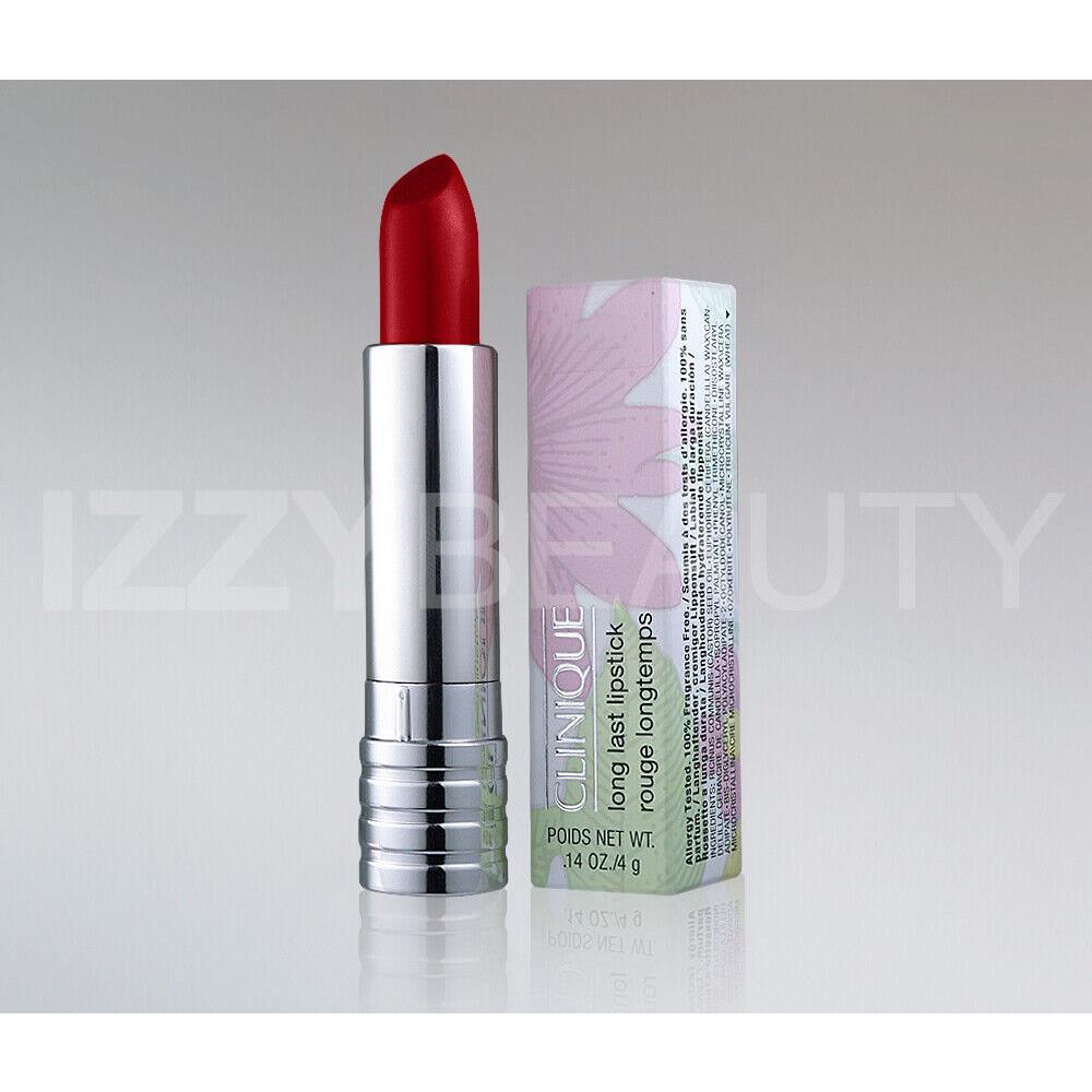 Clinique Long Last Lipstick Full Size - Pick Your Color 45 Matte Crimson (Small nick at the top)