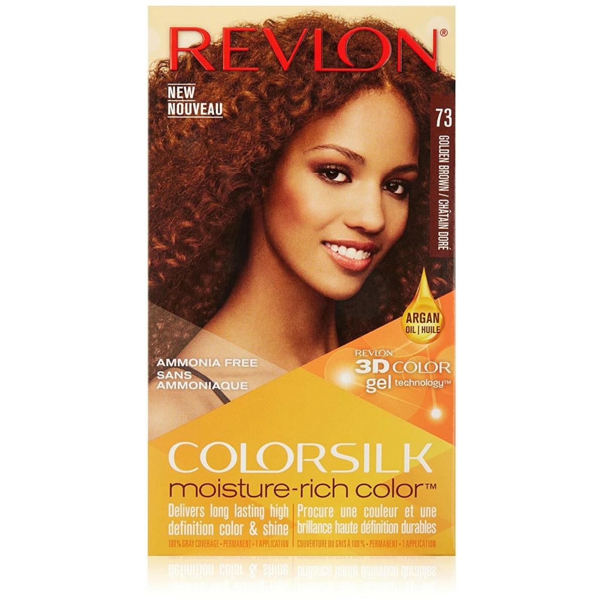 Pack of 12 Revlon Colorsilk Moisture Rich Hair Color Golden Brown No. 73