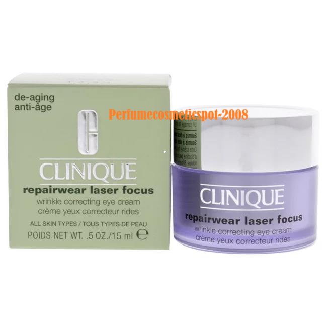 Clinique Repiair Laser Focus Wrinkle Corecting Eye Color All Skin Types .5 OZ / 15ML