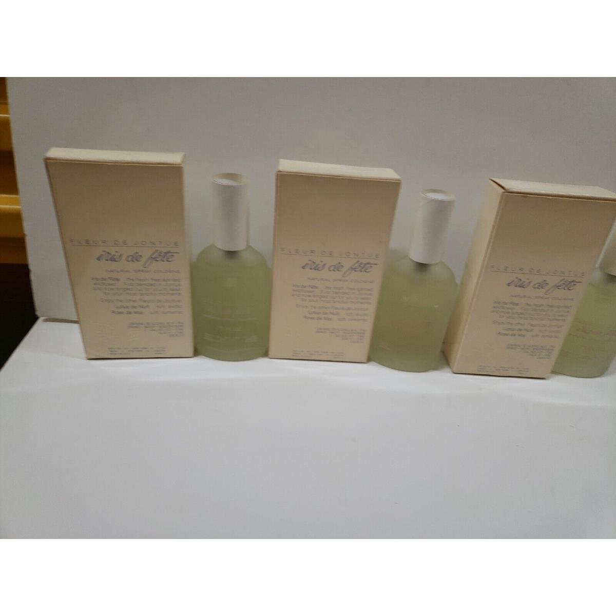 Lot of 3 Fleur DE Jontue Iris De Fete Spray .75oz By Revlon