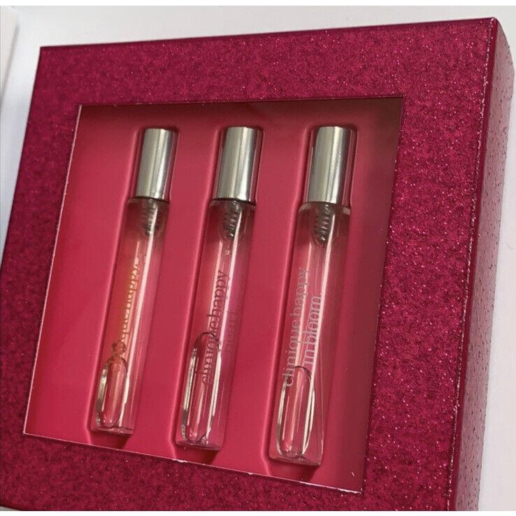 Clinique 3-Pc Clnique Fragrance Gift Set Happy Heart Bloom Purse Perfume Travel Spray