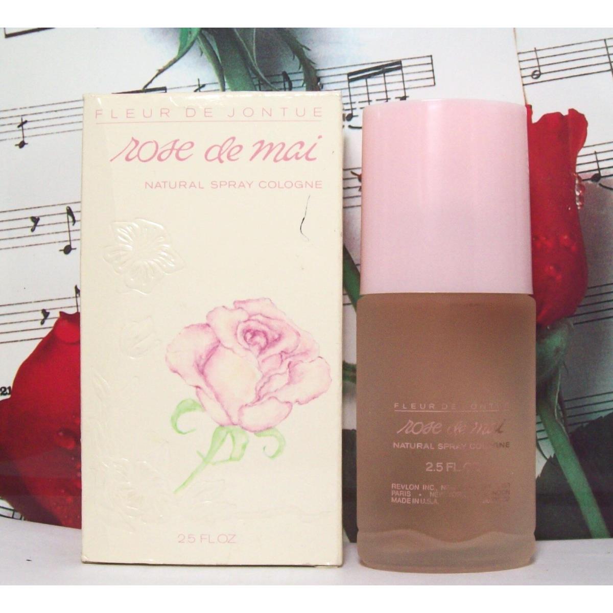 Revlon Fleur De Jontue Rose De Mai Spray Cologne 2.5 Oz. Nvib