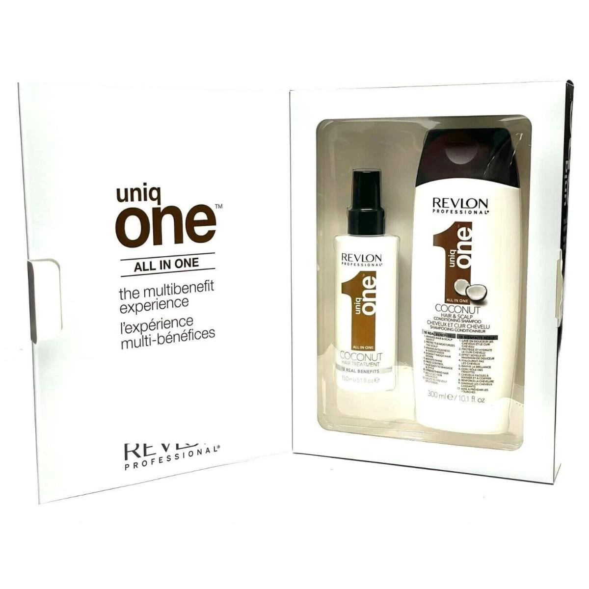 Revlon Uniq One Coconut Pack Hair Treatment+conditioning Shampoo Pack OF 12