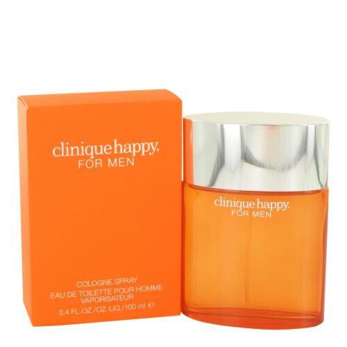 Clinique Happy Eau De Toilette Spray Cologne For Men 3.4 Oz