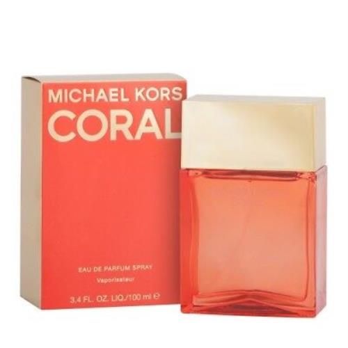 Michael Kors Coral For Women Perfume Eau de Parfum 3.4 oz 100 ml Edp Spray