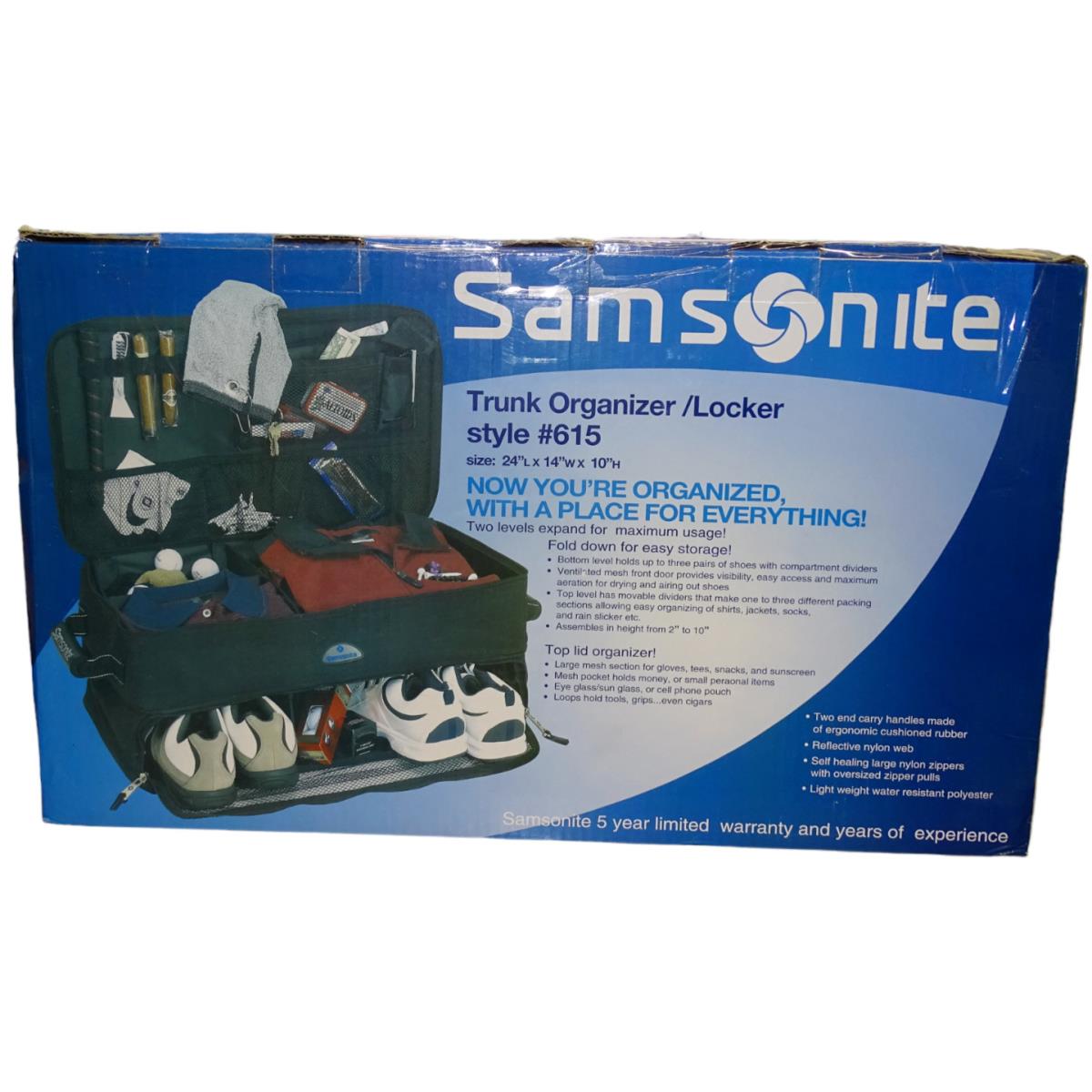 Samsonite Golf Trunk Organizer/locker Samsonite Travel Bag Style 615