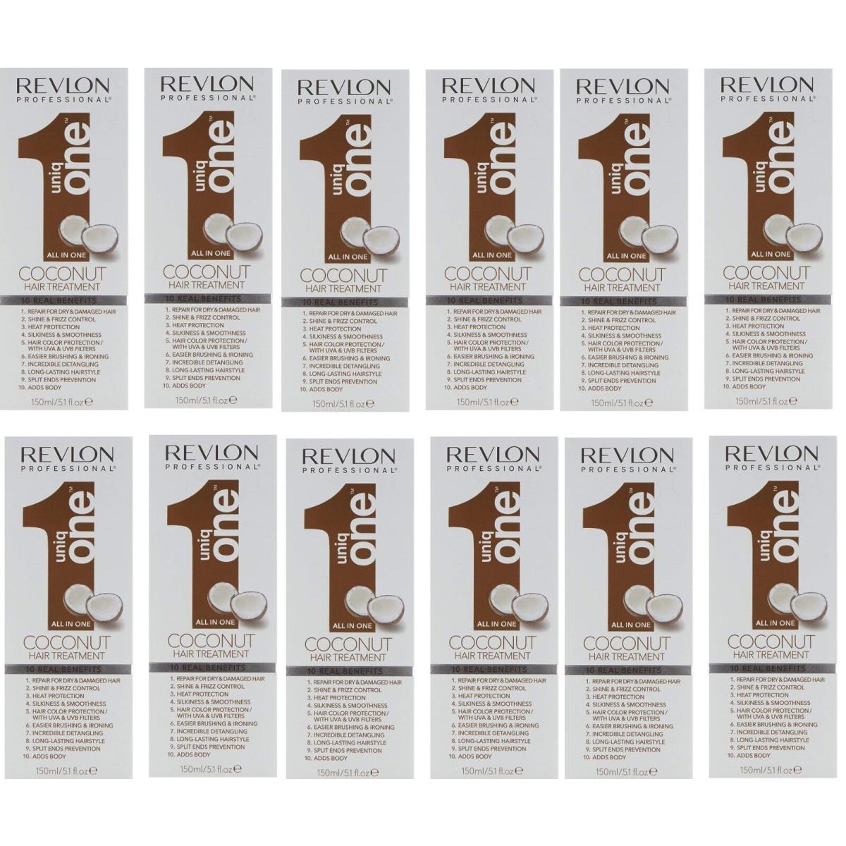 Pack Of 12 Revlon Professional Uniq One Coconut 5.1Oz