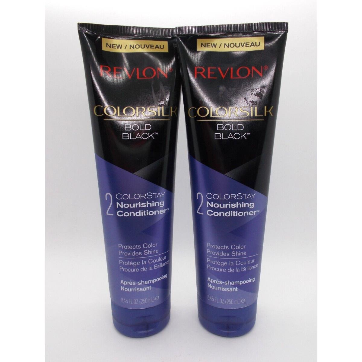 Revlon Colorsilk Bold Black Nourishing Conditioner x2