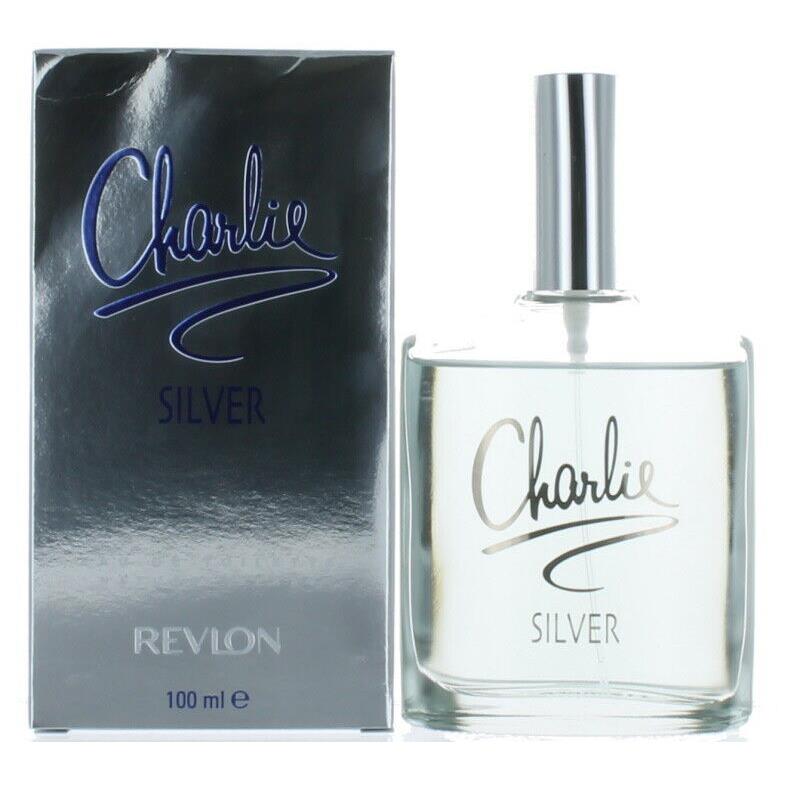 Charlie Silver by Revlon For Women Edt Perfume Spray 3.4 Oz. Shopworn