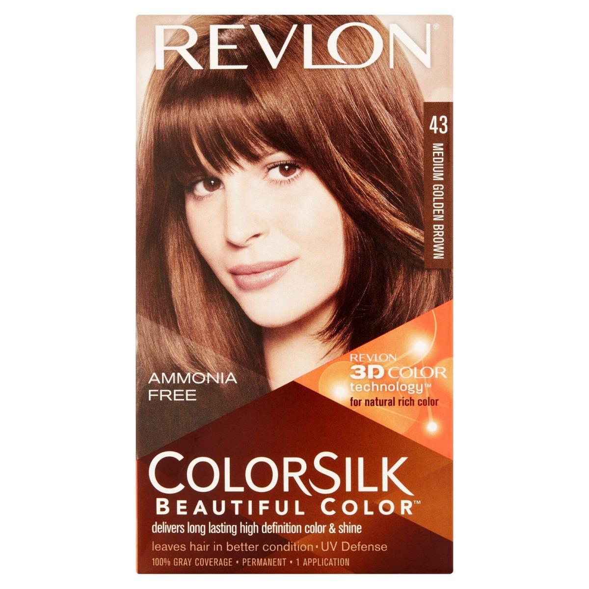 Revlon Colorsilk Hair Color 43 Medium Golden Brown 1 ea Pack of 9