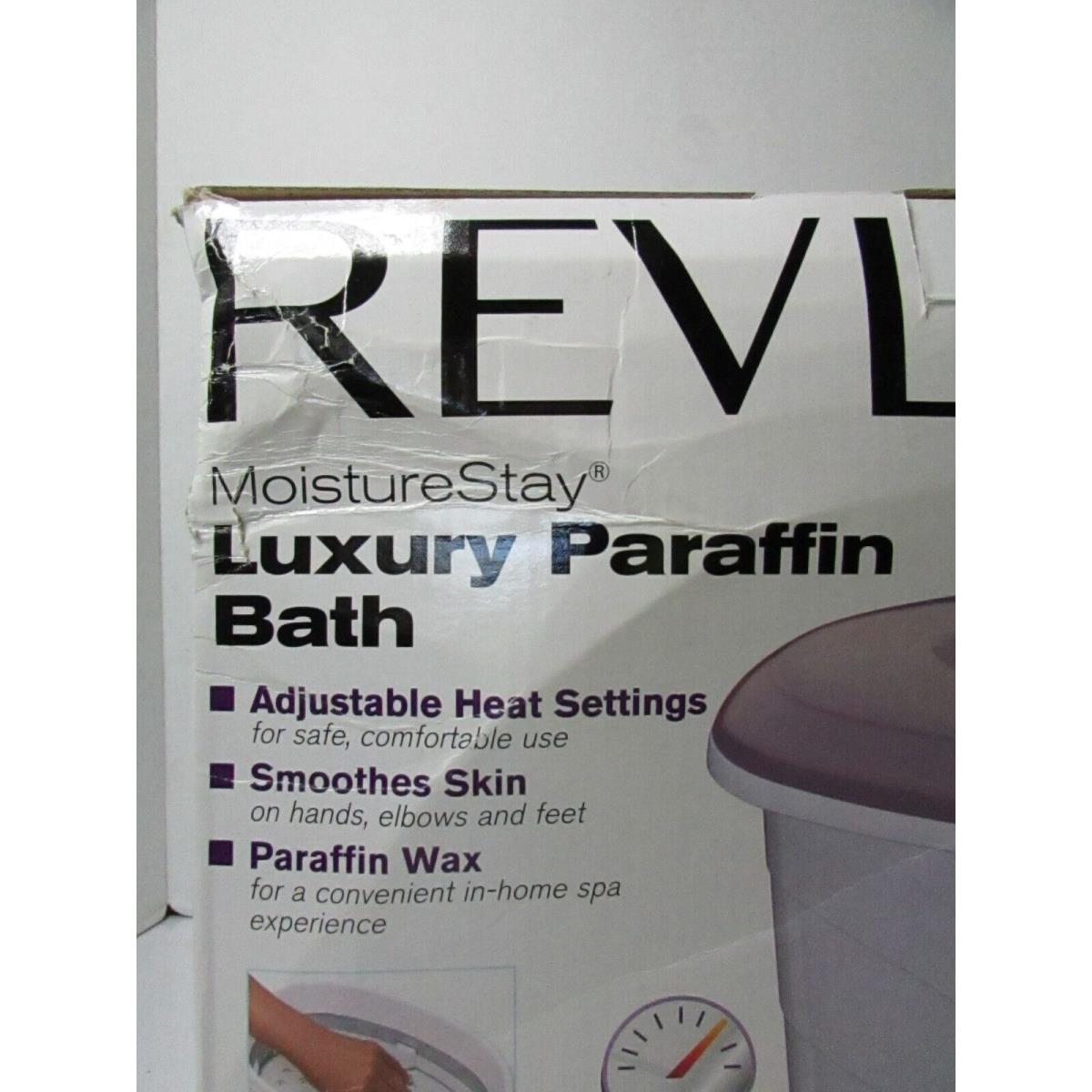 Revlon Spa Moisturestay Fast Heating Luxury Paraffin Bath Kit Bonus Mits+