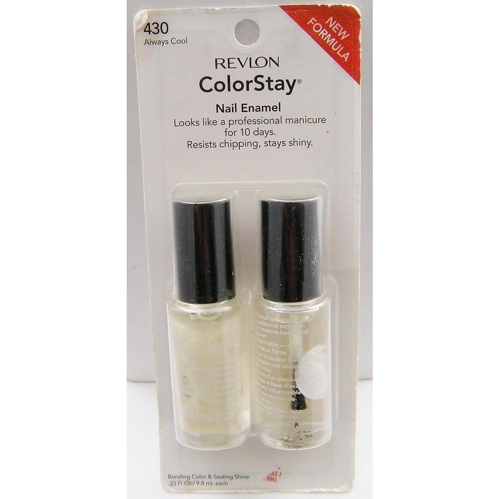 6 Revlon Colorstay Nail Enamel - Always Cool 430