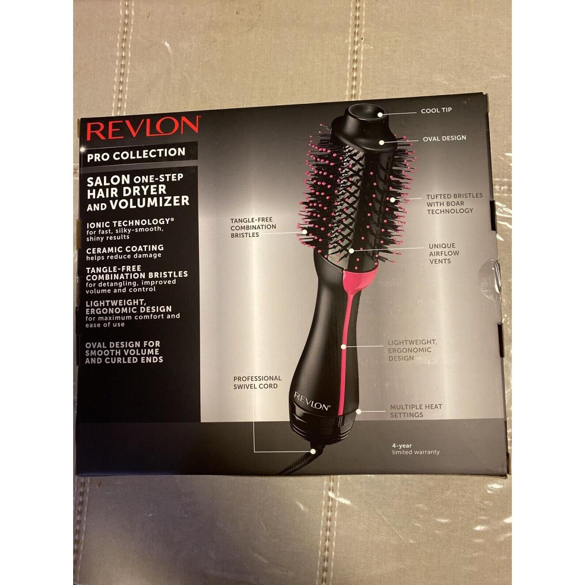 Revlon Pro Collection Salon One Step Hair Dryer and Volumizer Brush Pink