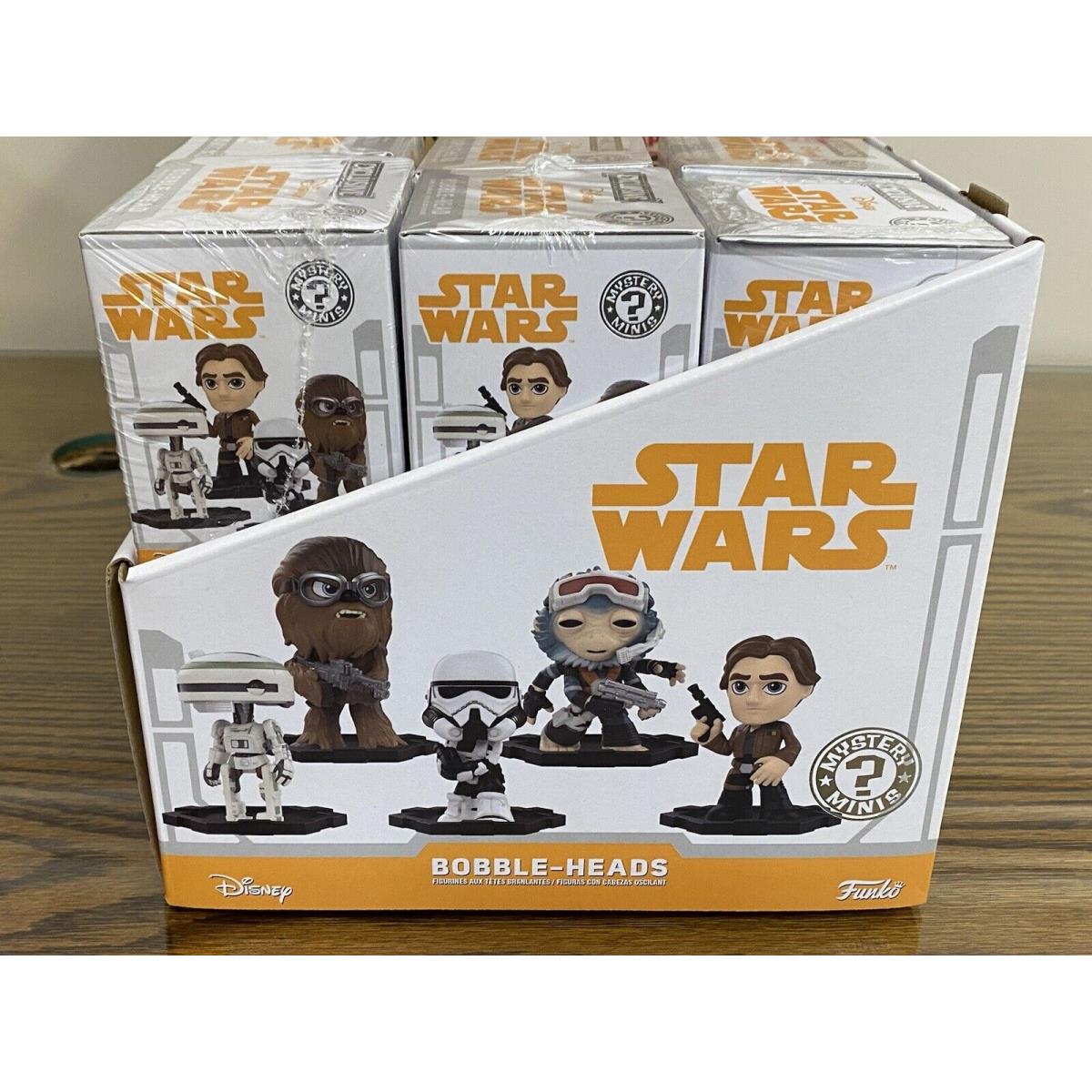 Funko Mystery Minis Star Wars Bobbleheads Exclusive FS Case of 12 W/display B35
