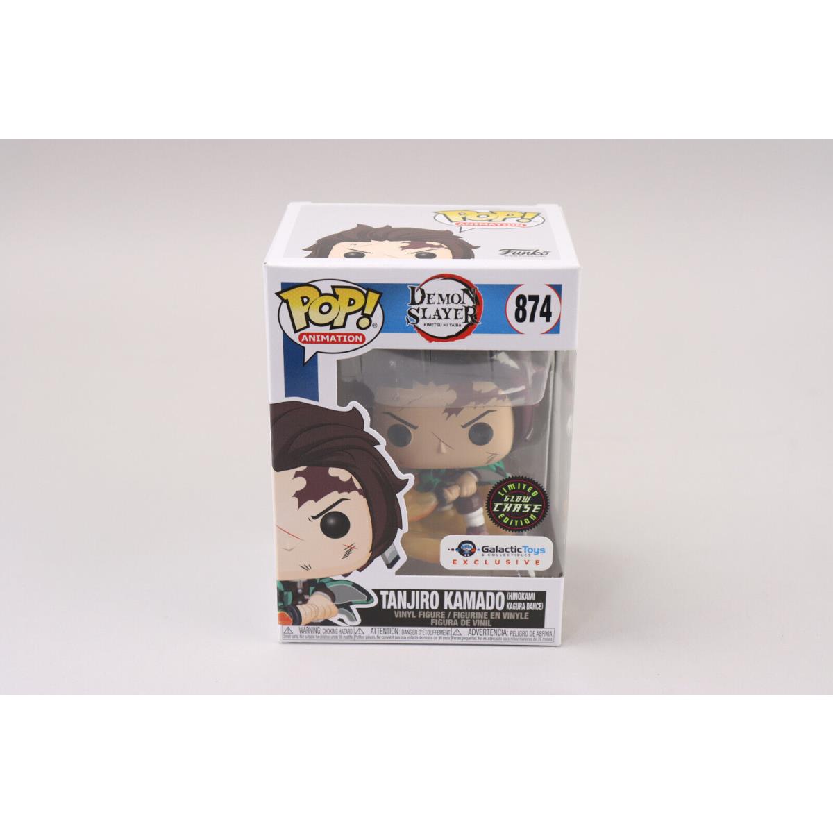 Funko Pop 874 Demon Slayer Tanjiro Kamado Galactic Toys Excl. Limited Glow Chase