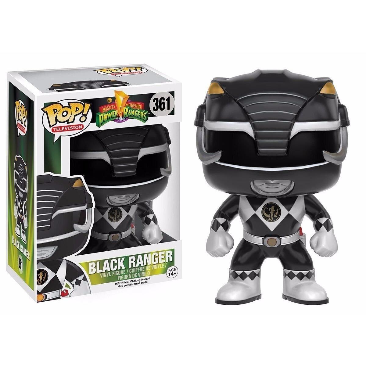 Funko Pop Tv: Power Rangers - Black Ranger Vinyl Figure