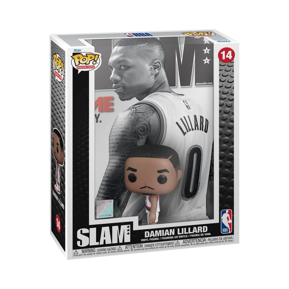 Funko Pop Nba Cover: Slam - Damian Lillard - Collectable Vinyl Figure - Gift Id