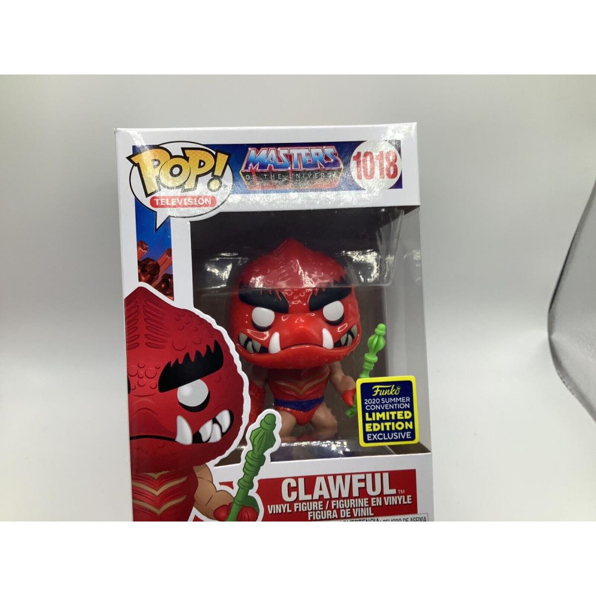 Motu Clawful 1018 Funko Pop Television 2020 Sdcc Limited w/ Hard Case