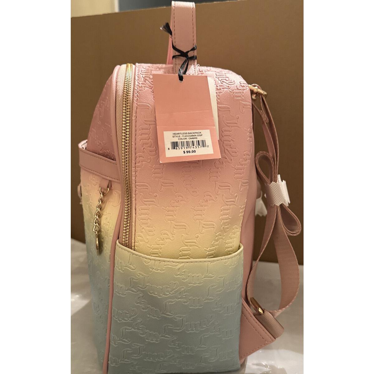 Juicy Couture Pink Ombre Heartless Backpack