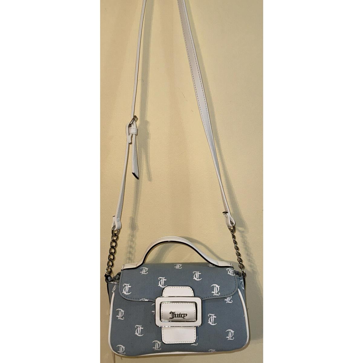 Juicy. Couture Denim White Flap Crossbody Bag