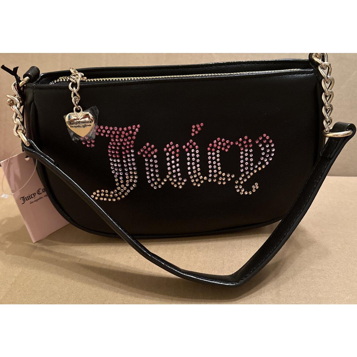 Juicy Couture Bag Black Liquorice Be Classic Leather Shoulder Bag Purse