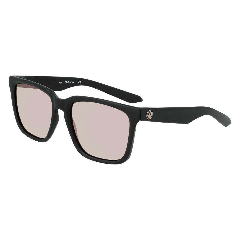 Dragon Alliance Baile Ll Ion Matte Black / Lumalens Rose Gold Lens Sunglasses - MATTE BLACK, Frame: As shown