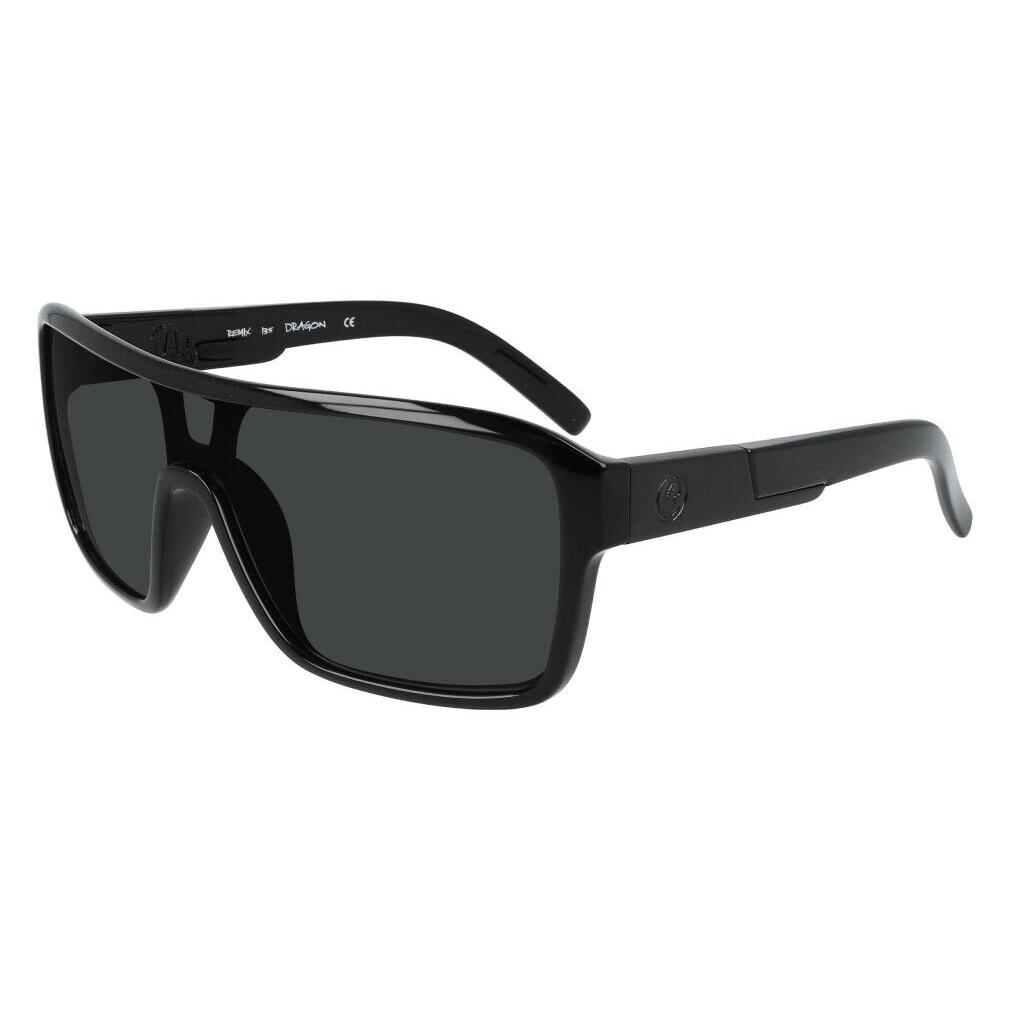 Dragon Alliance Remix Ll Polar Jet Framed Lumalens Smoke Polar Lens Sunglasses