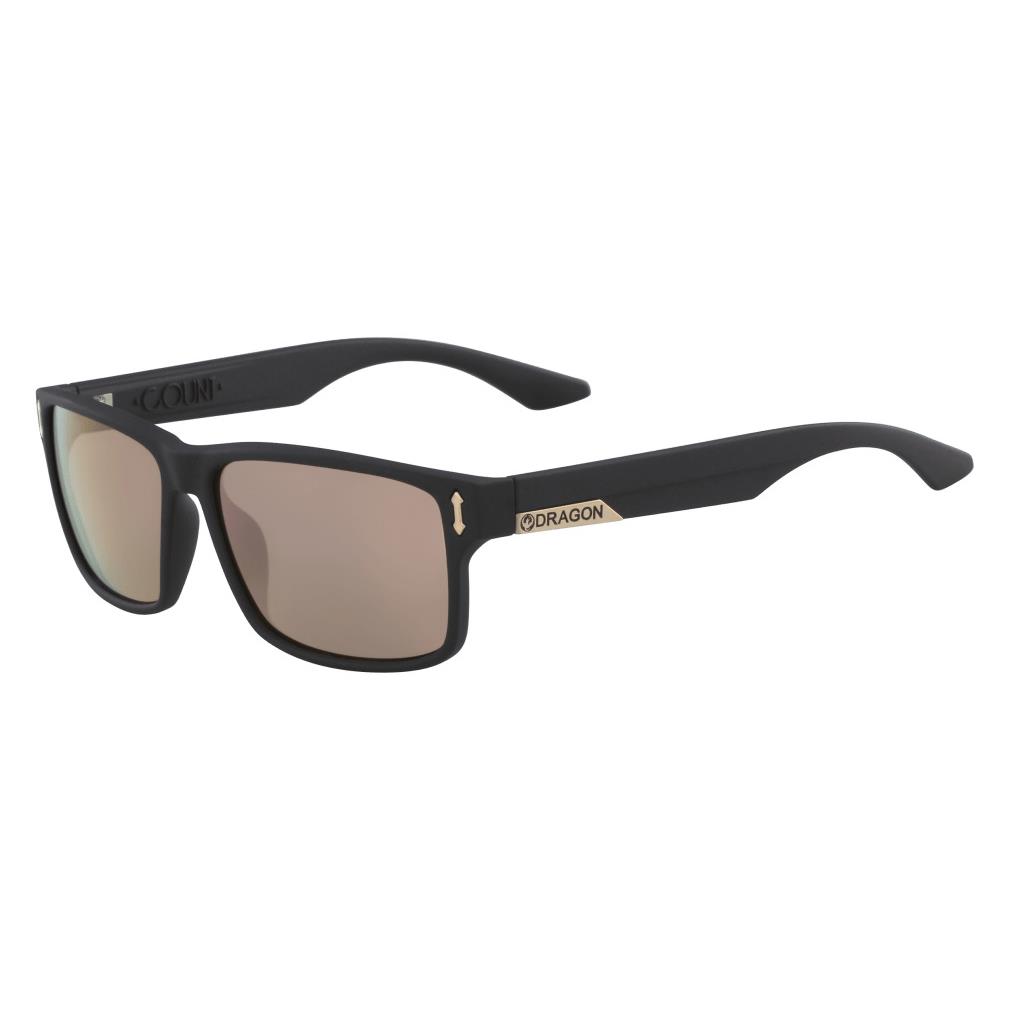 Dragon Alliance Mens Count Ll Ion Matte Black/ll Rose Gold Ion Lens Sunglasses