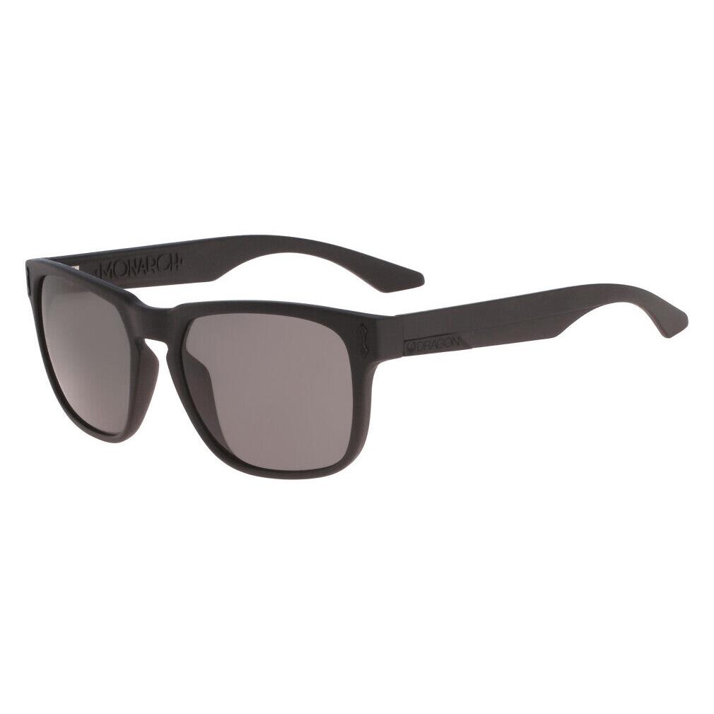 Dragon Alliance Monarch Ll Matte Black Framed Lumalens Smoke Lens Sunglasses - Matte Black, Frame: As shown