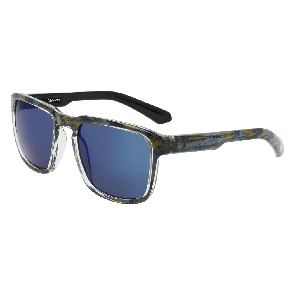 Dragon Alliance Womens Mari Ll Ion Rob Machado Resin/ll Gun Blue Lens Sunglasses - ROB MACHADO RESIN / LL GUN BLUE, Frame: As shown