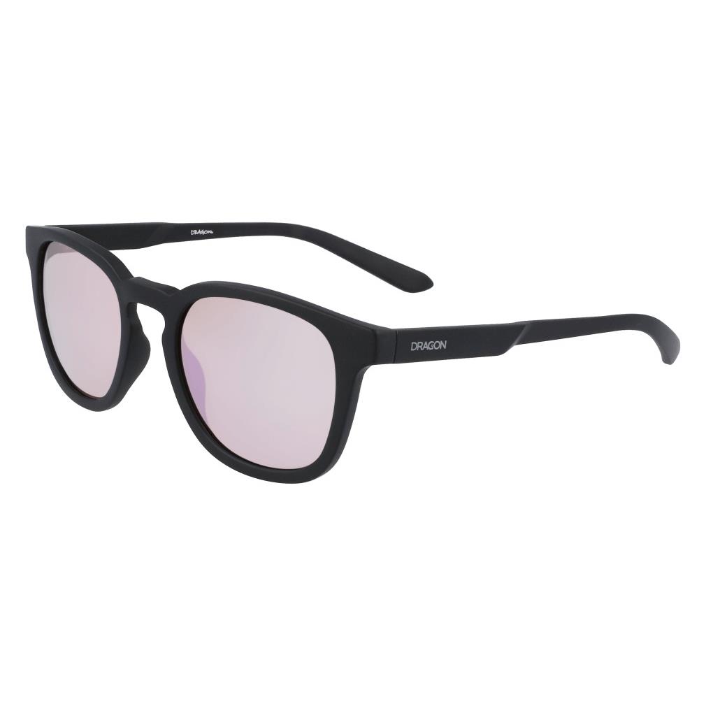 Dragon Alliance Mens Finch Ll Ion Matte Black/ll Rose Gold Ion Lens Sunglasses