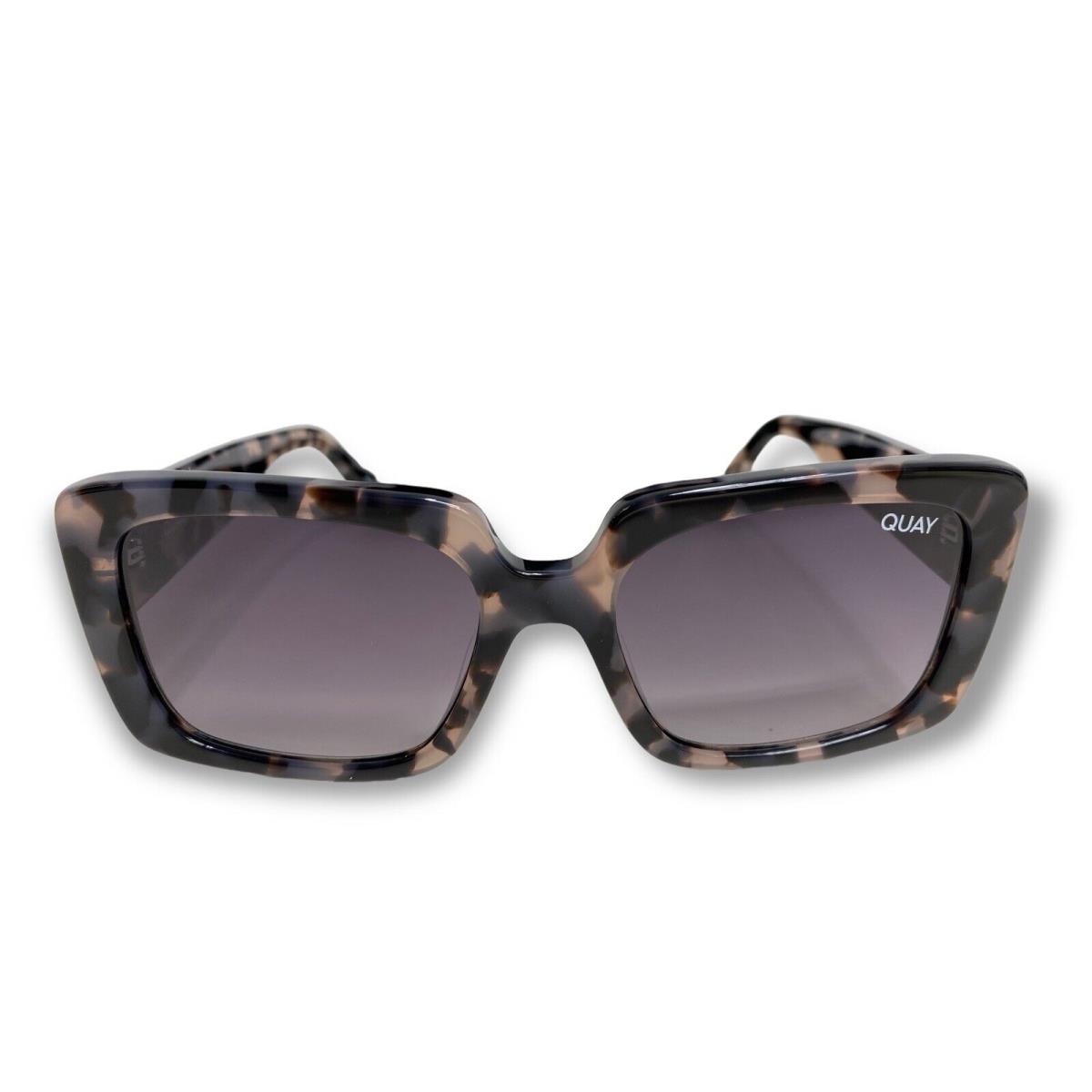 Quay Australia Total Vibe Eyewear Milky Tortoise Smoke Lens Sunglasses Sunnies