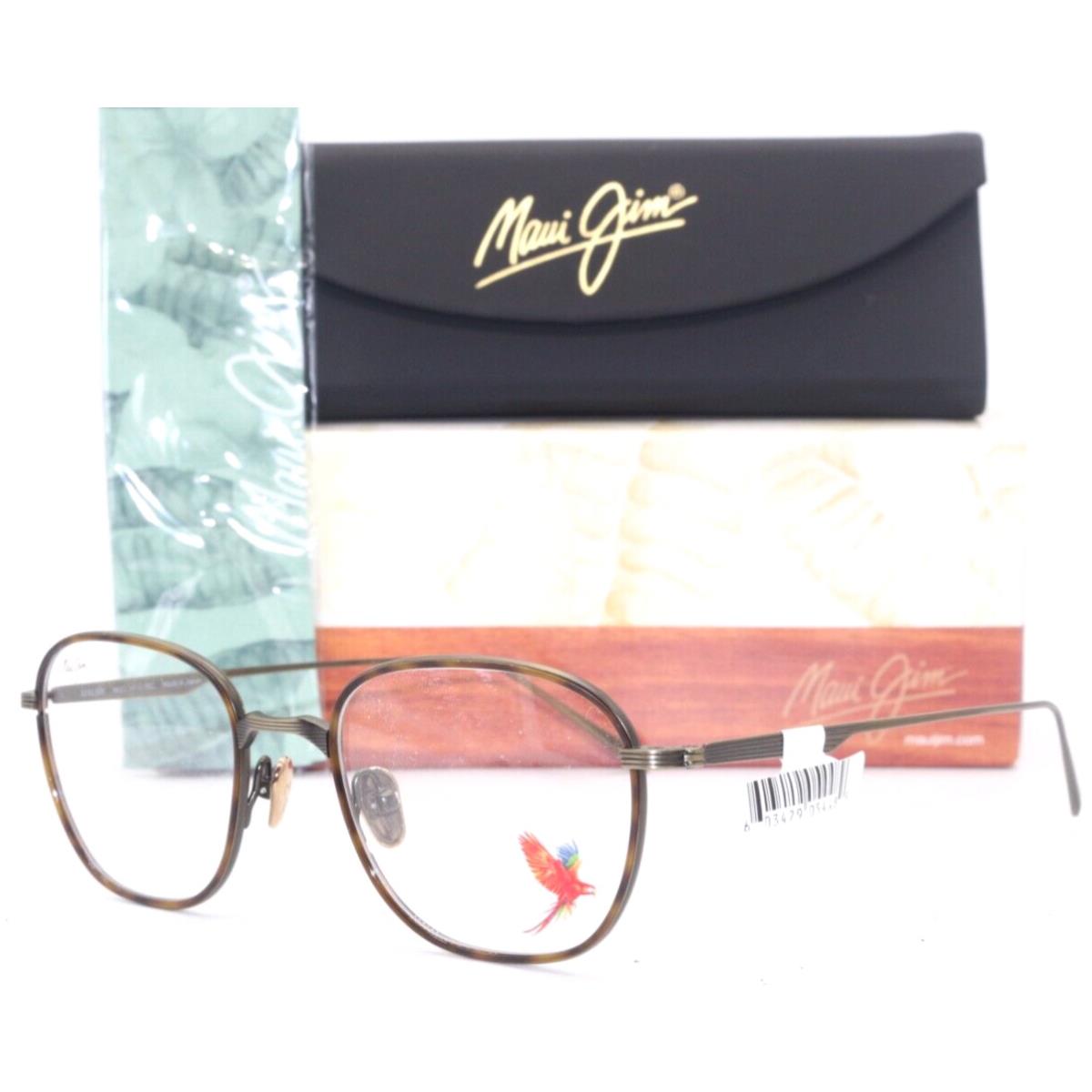 Maui Jim Mjo 2418-16C Titanium Antique Gold Eyeglasses 49.5-21 Japan