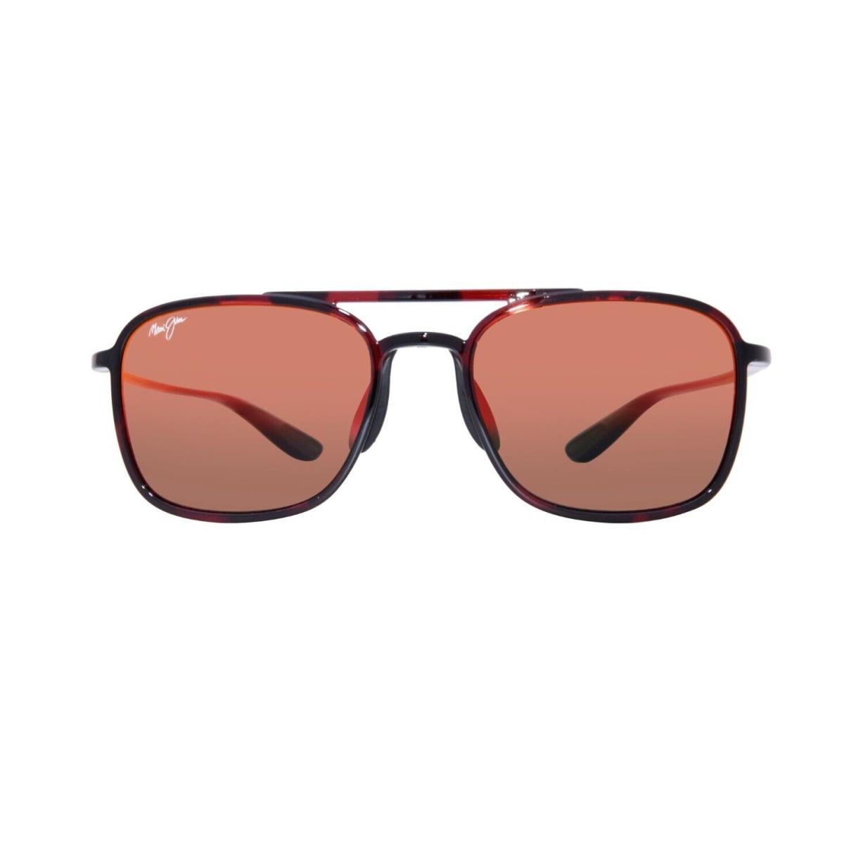 Maui Jim Keokea RM447-04T Polarized Sunglasses Red Black Tortoise/lava Mirror
